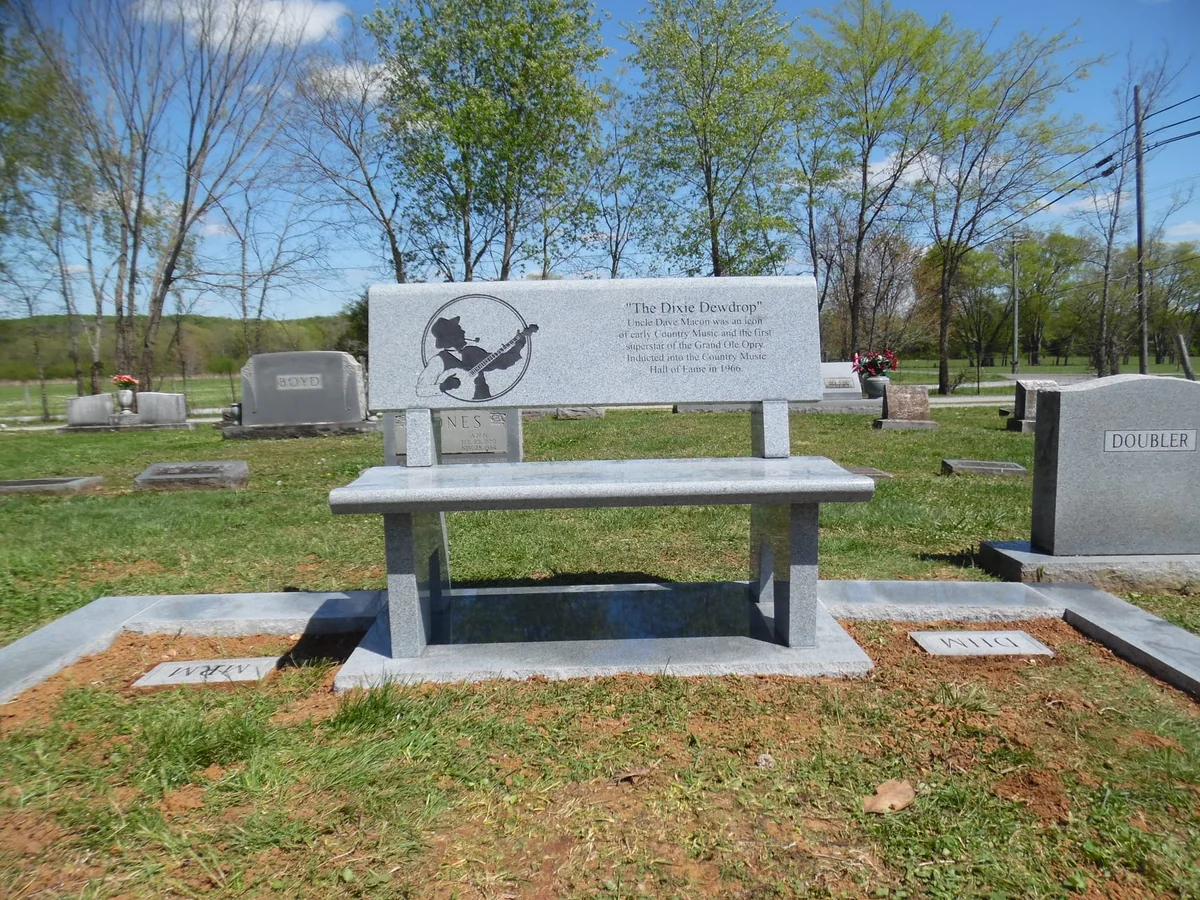 Custom memorial bench with a musical tribute